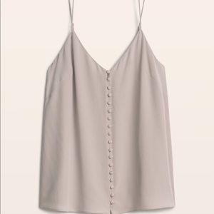 Tart Button up silk cami